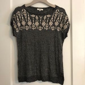 Madewell light knit embroidered sweater